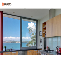 Ventana Corredera de Aluminio Económica y Popular para Casa, Material de Vidrio Fijo, con Rejilla y Abreventanas, Perfil de Aluminio