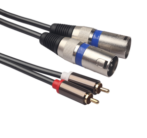 <span class=keywords><strong>2</strong></span> XLR 남성/여성 플러그에서 <span class=keywords><strong>2</strong></span> RCA 오디오 케이블로 변환, PVC 재킷 및 브레이드 쉴딩, 마이크 사용용 - Product Image 2