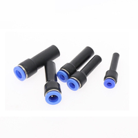 Raccord rapide à une touche PGJ pour tuyau pneumatique droit, série de connecteurs de tubes en plastique moulé rond mâle