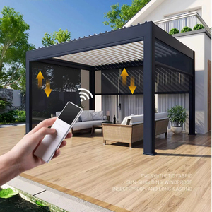 Pergola robuste résistante au vent, <span class=keywords><strong>en</strong></span> aluminium, imperméable, pour extérieur, gazebo, pavillon pour restaurant commercial, hôtel, parc - Product Image 4