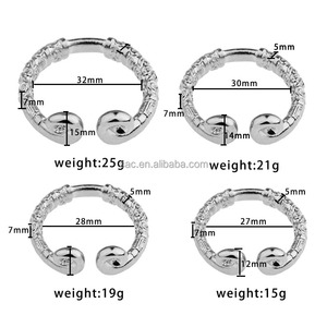 SacKnove hombres adultos placer Metal Acero inoxidable cuerda floja en forma de C prepucio resistencia consolador juguetes sexuales cocinar anillo hombre - Product Image 3