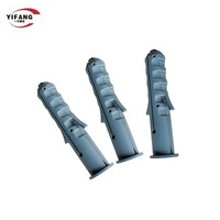 Bouchons muraux en plastique à vis, 10 pièces, tube d'extension usine de Type poisson, raccord mural ancre en plastique gris à vis, 6*30mm