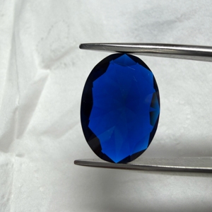 Spinelle Synthétique Bleu Royal Facettée Ovale, Pierre Précieuse en Vrac pour la Fabrication de Bijoux DIY, Bagues, Pendentifs, Boucles d'Oreilles - Product Image 5