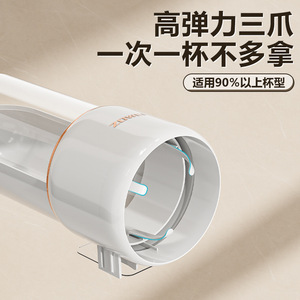 Wall Mounted Cup Holder Cylinder Disposable Cup Dispenser Dustproof Hanging Kitchen Living Room Tea Rack - Product Image 3