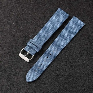 Correa de <span class=keywords><strong>reloj</strong></span> inteligente de lona de nailon y tela vaquera transpirable para <span class=keywords><strong>hombre</strong></span>, 18mm, 20mm, 22mm, 24mm, resistente al agua, suave, con hebilla, correa de <span class=keywords><strong>reloj</strong></span> para <span class=keywords><strong>Samsung</strong></span> - Product Image 6