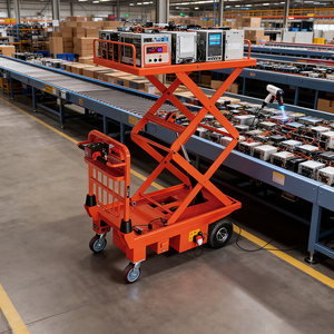 Электрическая тележка-подъемник NK 1105 с функцией перемещения платформы для использования внутри и вне помещений - Product Image 4