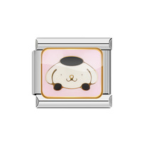 Breloques modulaires italiennes en acier inoxydable 9 mm, animaux mignons, dessins animés, émail, pour bracelets Nomination, accessoires de bijoux DIY, cadeau