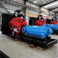 Pompe horizontale multi-étages en fonte pour moteur diesel |   Pompe à eau minière haute pression, haute efficacité, certifiée CE