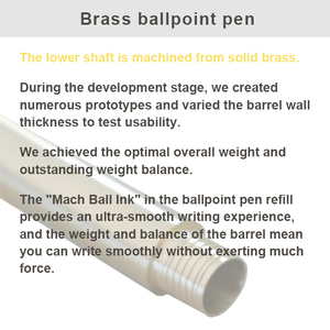 ปากกาลูกลื่นมีความกว้างสำหรับเขียนทำจากทองเหลืองขนาด0.5มม. หรูหราของขวัญส่งเสริมการขาย - Product Image 2