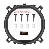 Support de ventilateur de refroidisseur support de dissipateur thermique LGA 775 1150 1151 1155 1156 1366 2011 AMD AM4 Base de fond de panier général pour Intel