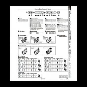 Válvula de control de válvula solenoide neumática SMC, válvula de control de SJ3B60N-5MZ-C4 - Product Image 1