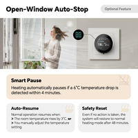 Termostato inteligente WiFi para calentamiento de agua, controlador de temperatura programable con pantalla táctil, Control remoto por aplicación Smart Life