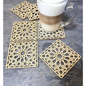 Décoration murale avec noms d'Allah Asmaul Husna en acrylique/bois, calligraphie arabe islamique pour la maison, décoration Ramadan Eid, cadeau - Product Image 4