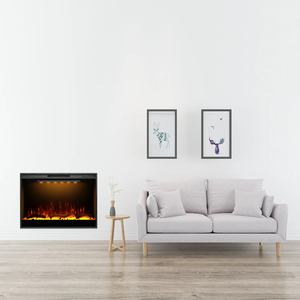 <span class=keywords><strong>Cheminée</strong></span> murale 75/80/95/100 pouces, <span class=keywords><strong>cheminée</strong></span> électrique, effet de flamme artificielle, brûleur à bois, décoration de pièce - Product Image 3