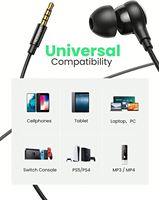 UGREEN Écouteurs filaires de 3.5mm avec microphone et contrôle en ligne Isolation du bruit Écouteurs intra-auriculaires puissants