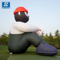 Figure de personnage de dessin animé gonflable géante personnalisée pour la publicité en extérieur, les événements, les parcs à thème et la décoration