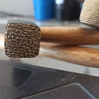 Marteau à estamper Aoneisi en alliage de titane argenté pour la production artisanale de textures DIY