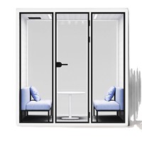 Cabine insonorisée moderne en aluminium pour le streaming en direct, les bureaux, les salles d'examen, les salles de piano - Design mobile écologique et durable