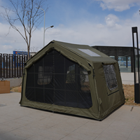 Tente gonflable extensible Air Pole 8+8m², une pièce, un salon, un seul puits de lumière, grand espace, tente de camping familiale en plein air
