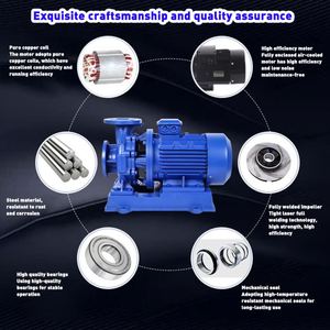 Bomba centrífuga industrial de circulación de agua caliente sin fugas, bomba de refuerzo para tuberías para suministro y drenaje de agua - Product Image 3