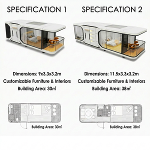 Cabaña Moderna Tipo Cápsula Apple con Ventanas Panorámicas, Unidad Prefabricada Llave en Mano para Resorts Ecológicos y Alquileres Vacacionales, Garantía <span class=keywords><strong>de</strong></span> 5 Años, Modelo 3D - Product Image 2