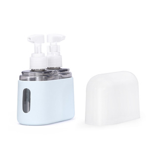 Ensemble de flacons pompe format voyage avec têtes pulvérisatrices et applicateurs pour emballage cosmétique - Product Image 3