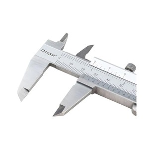Calibrador <span class=keywords><strong>Vernier</strong></span> de acero inoxidable, herramienta de medición de precisión de 0-150mm para uso industrial/DIY, escala transparente, duradera y de alta precisión - Product Image 1