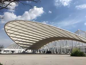 Cubierta de Membrana Tensada Prefabricada de Gran Envergadura, Estructura de Tela PVDF, Techo Exterior para Pista de Pádel/<span class=keywords><strong>Plaza</strong></span> - Product Image 6