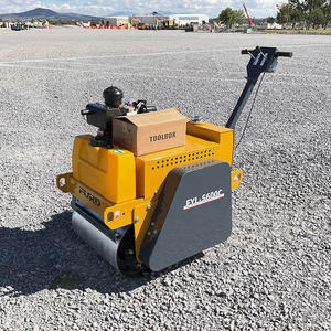 550KG Diesel <strong>Vibratory</strong> <strong>Roller</strong> Compactor <strong>Roller</strong> Walk Behind Vibration Road <strong>Roller</strong> Compactor - Product Image 5