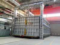 Four industriel à gaz pour le durcissement par chauffage, type chariot, pour le traitement thermique des carrosseries de voitures