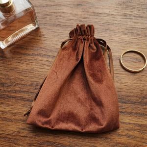 Pochette de luxe en velours pour bijoux, sac de protection simple anti-poussière pour lunettes délicates, breloques et couverts, sac de rangement anti-poussière pour sac à main - Product Image 6