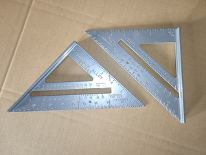 Carpenter Square Measuring Tools 7inch 18cm Framing Square Metal Rafter Square Adjustable Angle Triangle Ruler 12inch 30cm