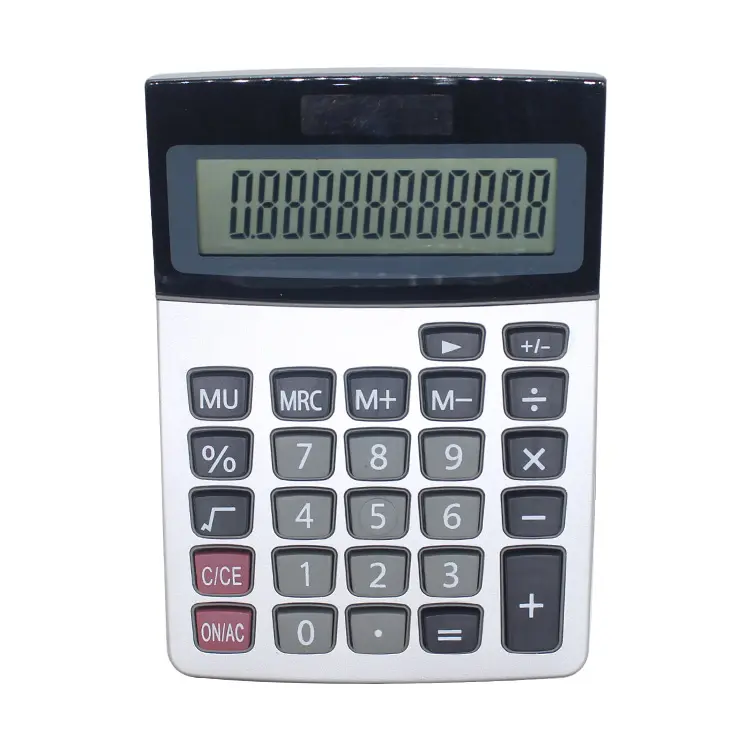 Shopping mall Promotional Gifts 12-Digit LCD Display Financial Electronic Dual Power Desktop Calculator
