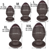 Nouveau style – Plug anal en forme d'œuf de dragon à tête large – Kit d'expansion anale – Dispositif de masturbation – Jouet SM pour hommes/femmes – Oeuf noir