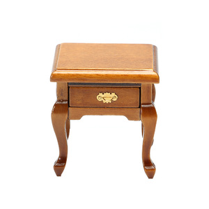 1:12 bricolage armoire en bois meuble TV coffre tiroirs chevet côté armoire Miniature décoration modèle pour maison de poupée - Product Image 1