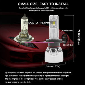 Venta al por mayor P2 Q16 serie LED faros de haz Alto y Bajo integrado <span class=keywords><strong>H1</strong></span> H3 H4 H7 H11 H13 9004 de aluminio para la reparación de luz del vehículo - Product Image 6