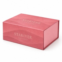 Flache Faltbare Magnetische Geschenkbox Rosa Matte Textur Starre Papierbox für Premium Hautpflege-Verpackung mit Individuellem Logo