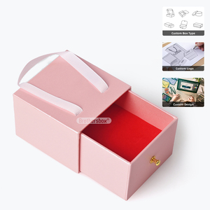 Custom Logo Premium Drawer Jewelry <b>Box</b> with Liner Paper Packaging for Ring <b>Earring</b> Necklace Bracelet Gift Set - Product Image 1
