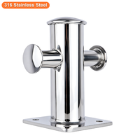 Borne d'amarrage cruciforme simple ou double en acier inoxydable de qualité marine pour quai de port, yacht et bateau, fournisseur chinois