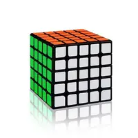 Hot Selling Kunststoff ABS Speed Magic Cube 5x5 Aufkleber lose 3D Puzzle Cube Lernspiel zeug für Kinder Erwachsene