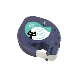 Cinta de Etiquetas Compatible con DYMO LetraTag <span class=keywords><strong>LT</strong></span> 91330 91220 91200 59421, Negra sobre Blanca, 12 mm x 4 m, para Impresora de Etiquetas <span class=keywords><strong>LT</strong></span>-<span class=keywords><strong>100H</strong></span> <span class=keywords><strong>LT</strong></span>-100T QX-50 - Product Image 3