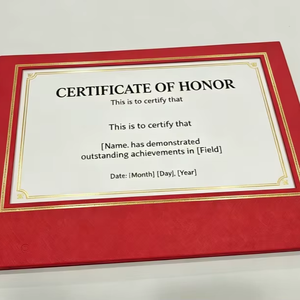 Couverture de diplôme personnalisée éclairée par LED, couverture rembourrée pour diplôme 6x8 avec lumière - Product Image 1