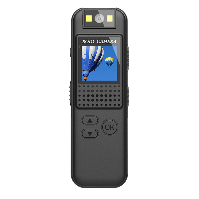 CS08 1080P Body Camera Audio Video Recording 180 Degrees Rotation Lens Back Clip Magnetic Adsorption 0.9 Inch Screen Camera