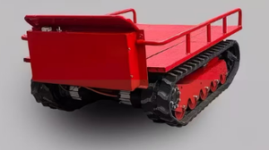 Maquinaria Agrícola China, Transportador de Plataforma Plana Compacto de Gran Capacidad, Control Remoto, Arranque Eléctrico, Transportador con Orugas de Goma - Product Image 2
