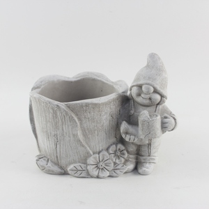 Sommer-Deko Wichtel Klassisches Design Umweltfreundlicher Zement-Blumentopf Mini Innen- und Außendekoration Vase - Product Image 2