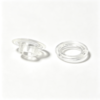 Prix d'usine Boutons-pression en résine transparente à œillets pour rideaux et chaussures, design respirant, durable et lavable