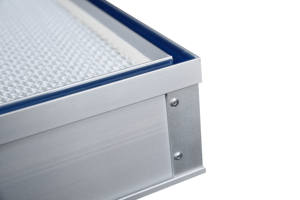 Industrial H14 Medical Cleanroom Gel Seal HEPA Filtro Novo Vazamento Livre Purificador De Ar De Aço Inoxidável com Caixa Terminal De Ar - Product Image 4