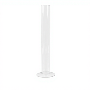 Trumpet Glass <strong>Vase</strong> <strong>Mini</strong> Cylinder Bud Glass <strong>Vase</strong> High Borosilicate Glass <strong>Vase</strong> - Product Image 2
