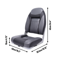 Siège de bateau pliable ergonomique pour passagers marins, siège de yacht rabattable, chaise de bateau de pêche en PVC imperméable