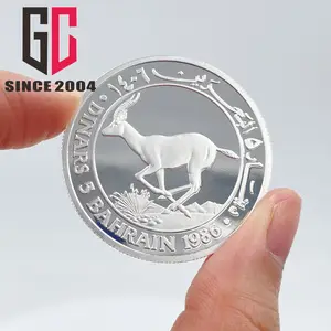 12 anni di fabbrica personalizzata Qatar National Bank Logo moneta d'argento